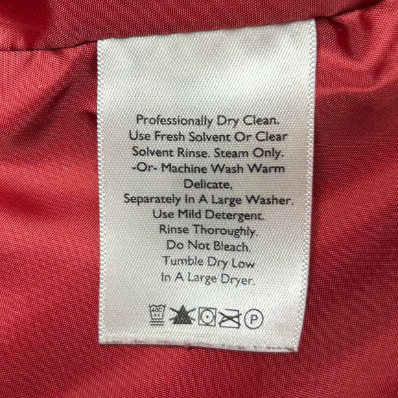 Eddie Bauer Vest Womens Large Red Premium Goose Down Quilted Puffer Full Zip - Picture 11 of 12